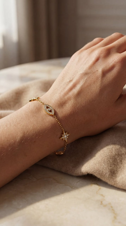 Glimmer Protection Evil Eye Bracelet