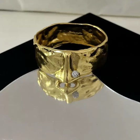 Sculpted Pierced Nose Statement Bracelet