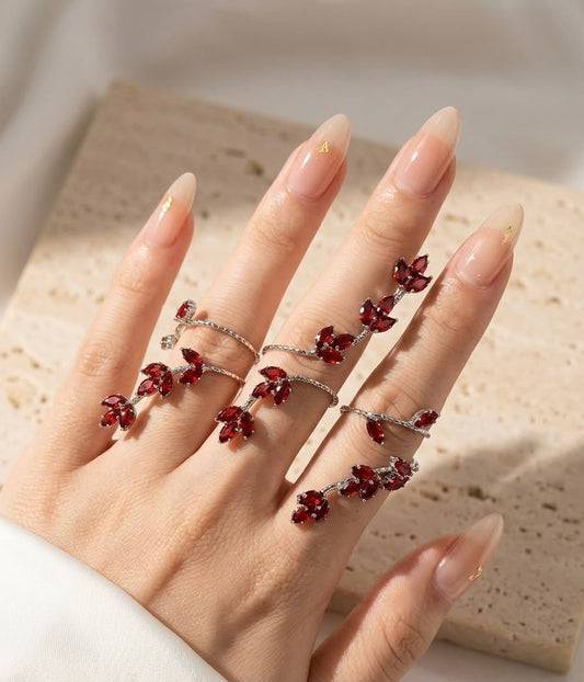 Rouge Petal Hand Jewellery