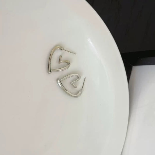 Pure-love Heart Hoop Earrings