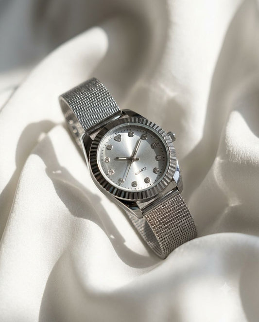 Bezelled Silverine Watch