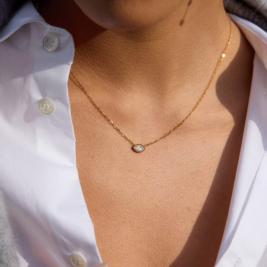 Marquise Drop Dainty Necklace