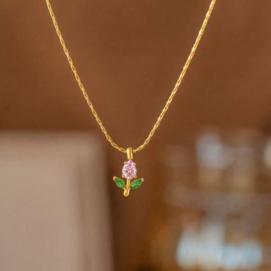 Dainty Dearie Tulip Necklace