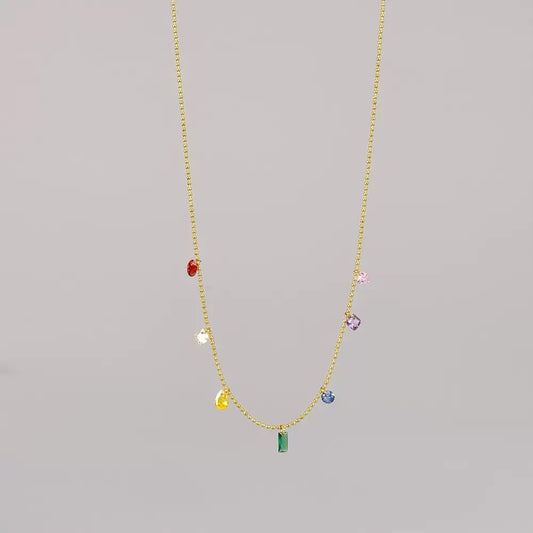 Dainty Confetti Drops Necklace