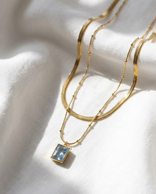 Ciel Glint Layered Necklace