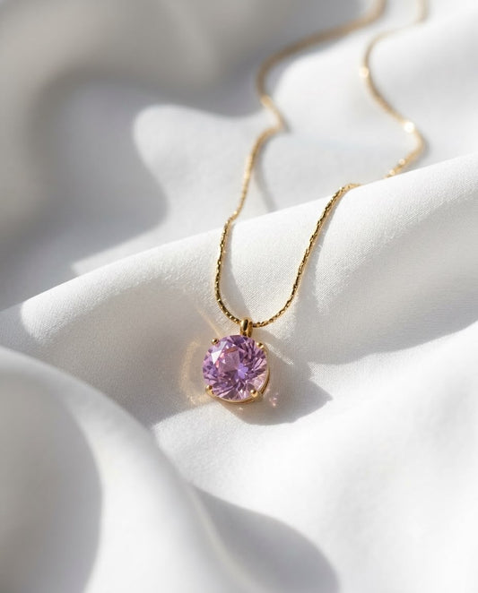Royal Dew Solitaire Necklace