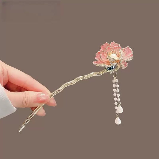 Peony Bloom Bun Stick
