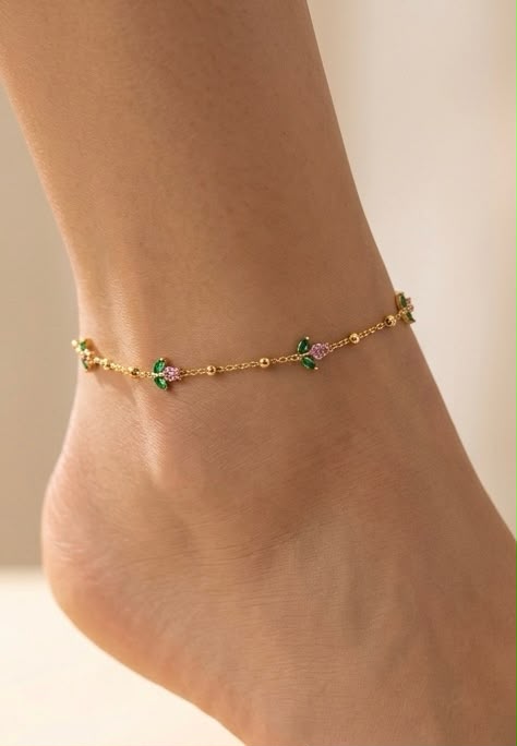 Tiny Obsession Tulip Anklet