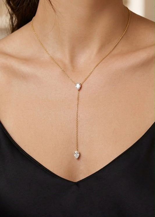Double-drop Y-Necklace