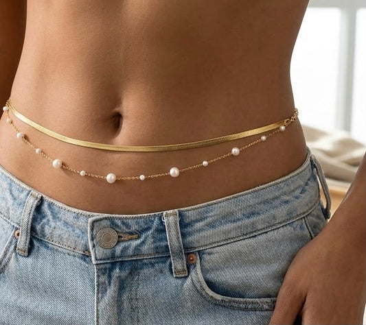 Pretty thing! Pearly Wrap Waist Chain