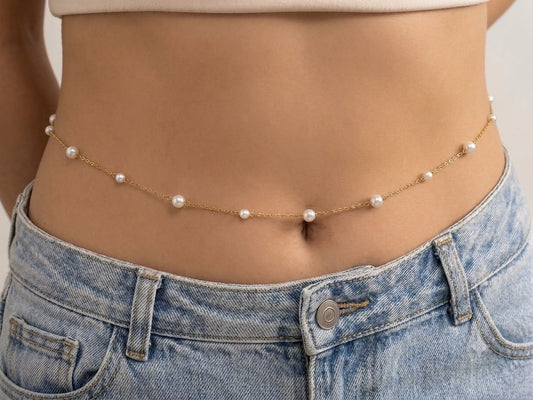 Soft Pearl Girl Waist Chain