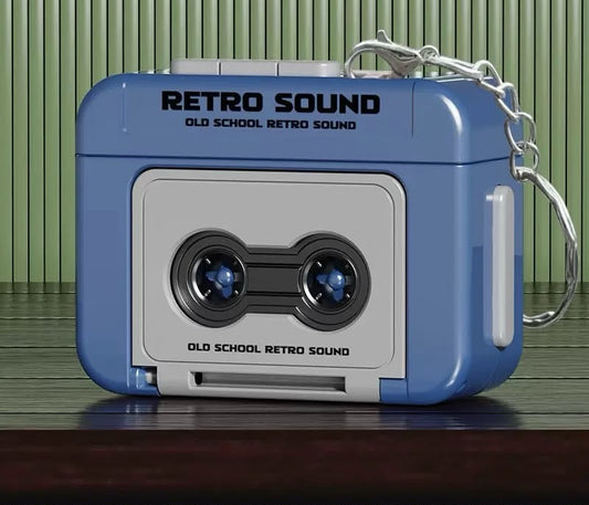 Retro Rewind Bagcharm/Keychain (voice recorder)