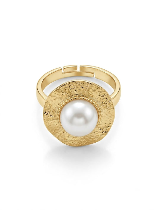 Pearl is Pearling! Textured Ring