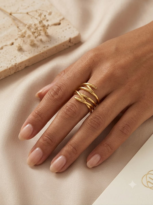 Interwoven Glow Ring