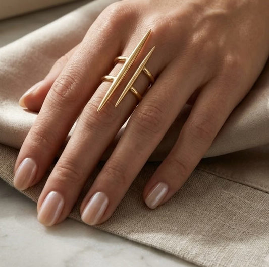 Parallel Universe Gold Ring