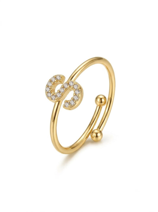 Signature Sparkle Initial Ring