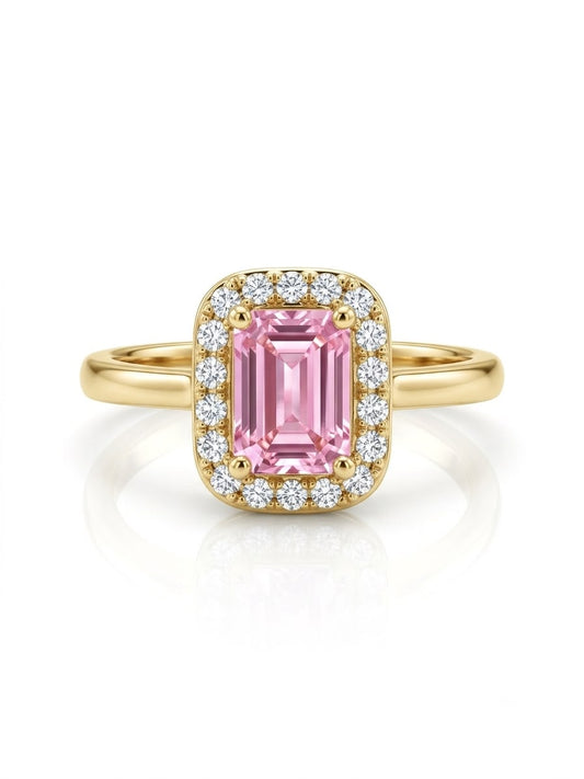 Pink Stunner Rhinestone Ring