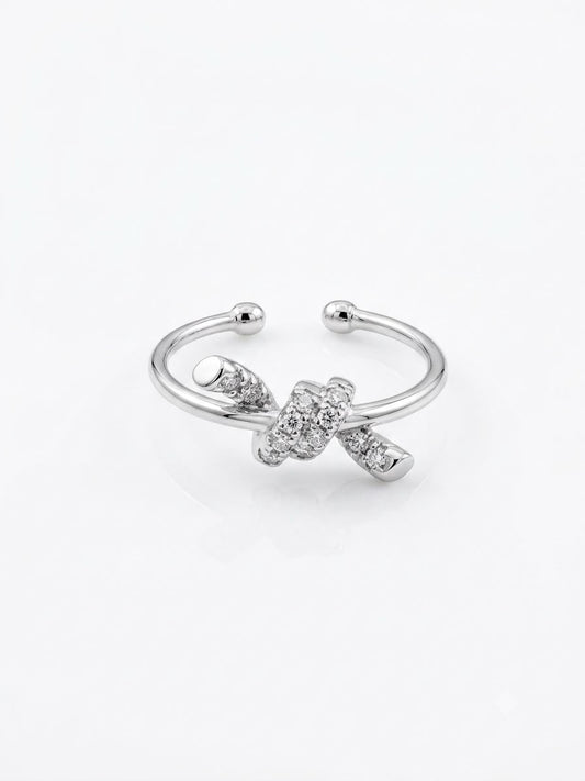 Silver with a twist Ring
