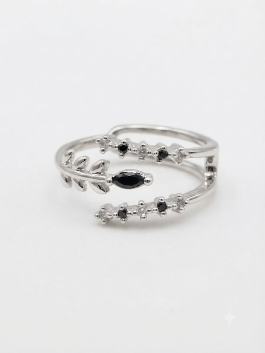 Black Vineyard Wrap Ring