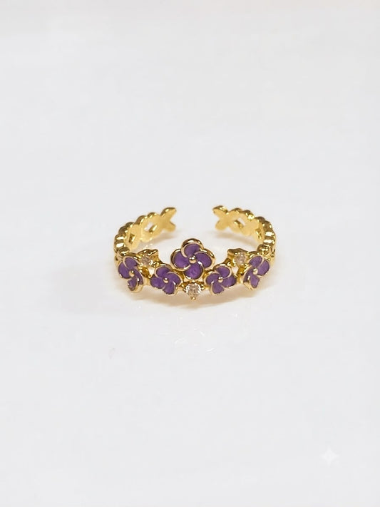 Lavender Gardenia Ring