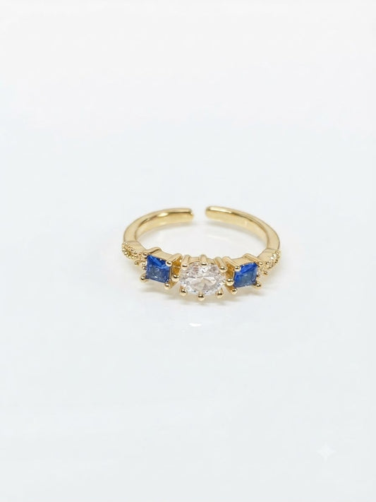 Dreamy Azure Twin Ring