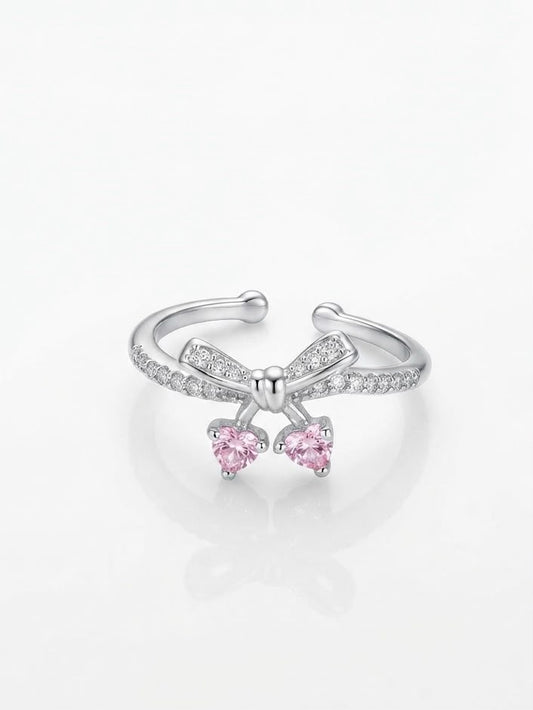 Pink Knot Dainty Ring