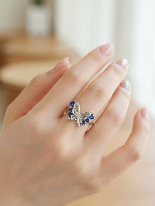 Moonlight Blue Wings Ring