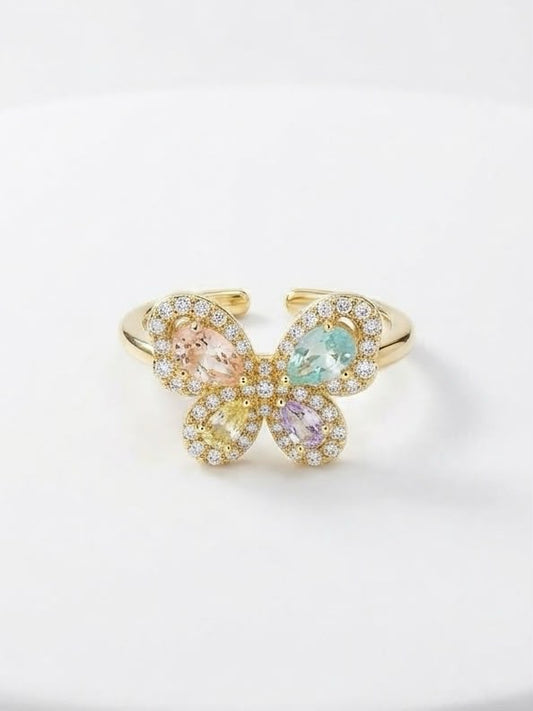 Prismatic Flutter Ring