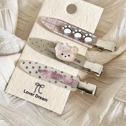 Lil Purr Pink Hued Hair Clips Combo