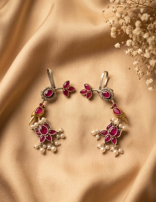 Pink Pataka Earcuff