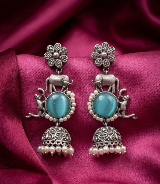 Indie Elegance Jhumka Earrings