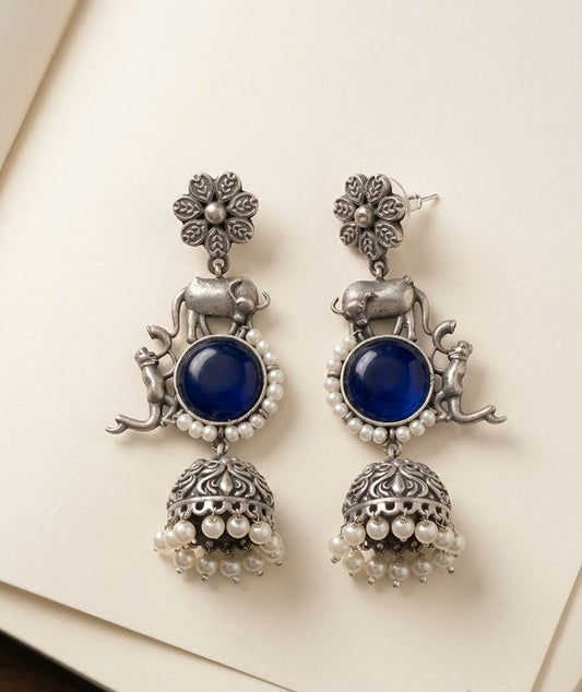 Desi Royalty Jhumka Earrings