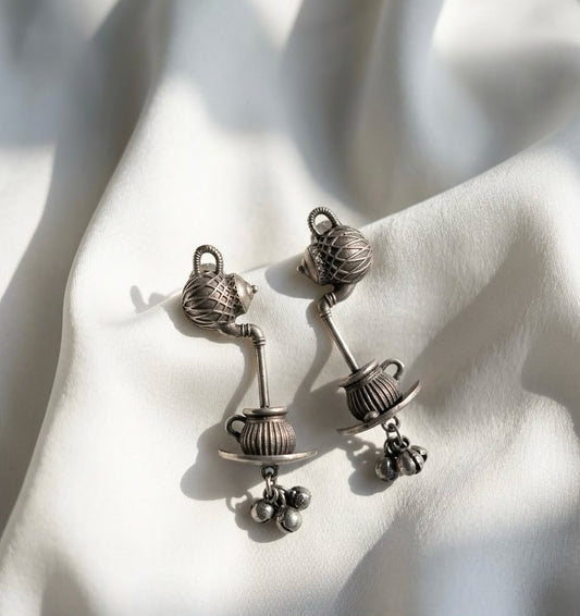 Chai O’Clock Teapot Drop Earrings