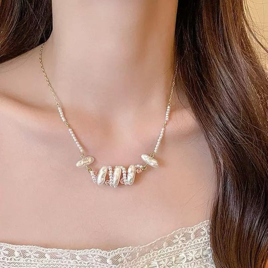 Celeste Whimsical Pearl Necklace