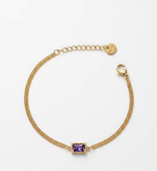 Velvet Hour Amethyst Gem Bracelet