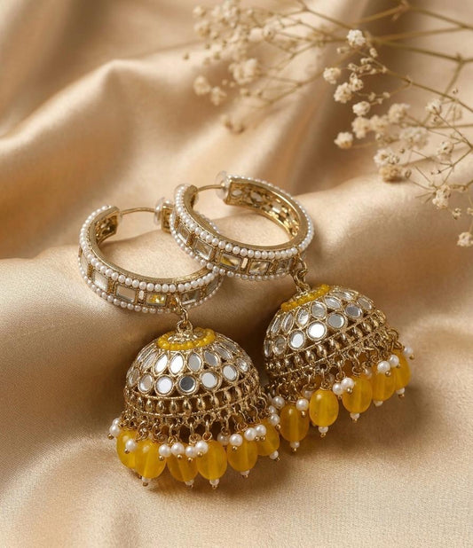 Sunkissed Sheesh hoop Jhumkas