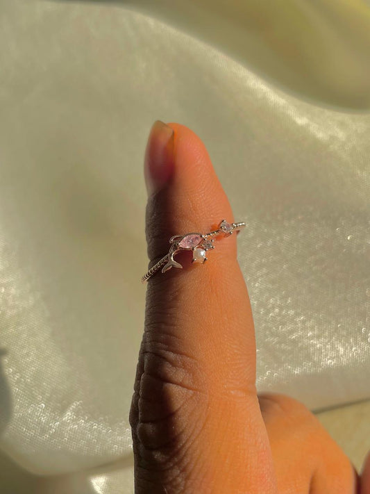 Fish in the Sea Dreamy Ring-pink