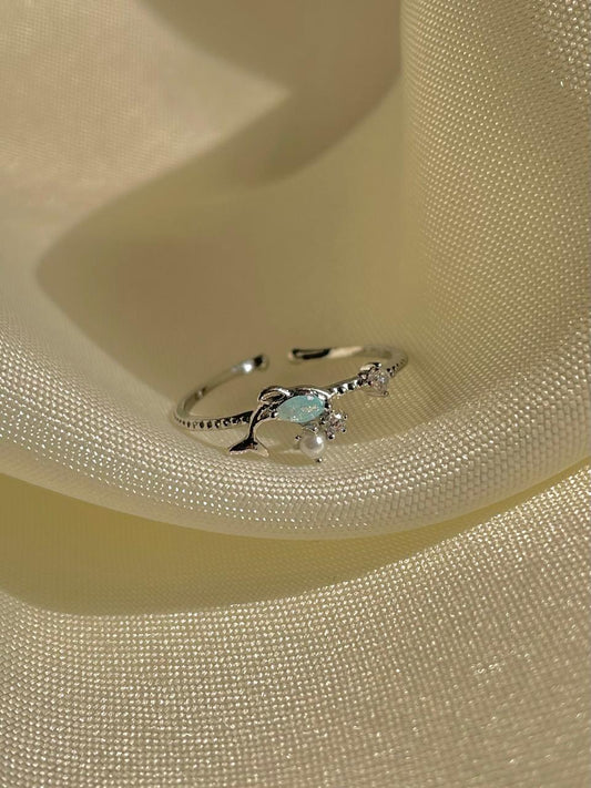 Fish in the Sea Dreamy Ring- blue