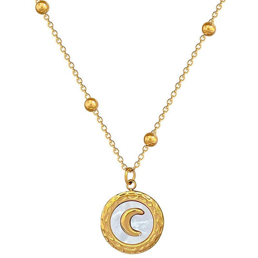 Moon It Necklace (stainless steel)