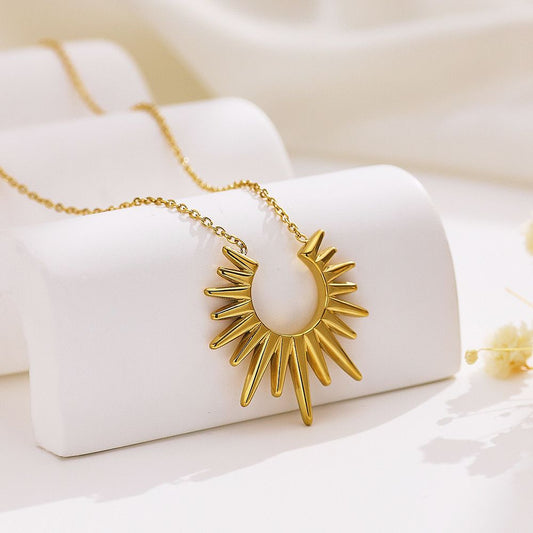 Sun Necklace [18k gold plated]