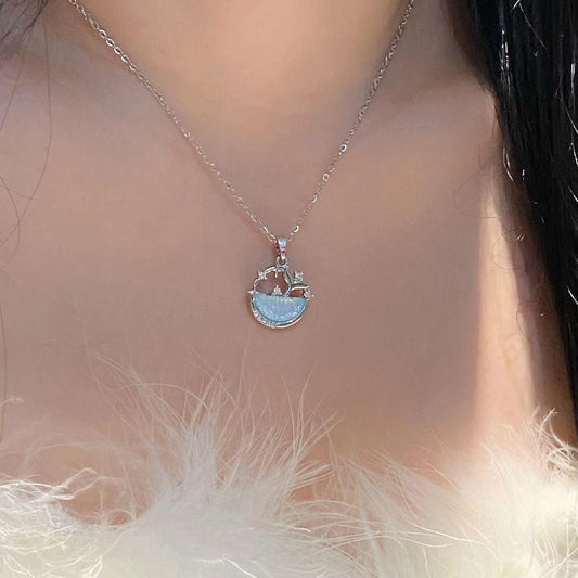 Mermaid In the Sea Necklace