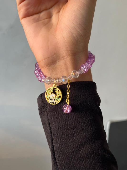 Panda Bracelet- purple