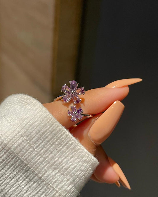 Spring Time Ring- purple