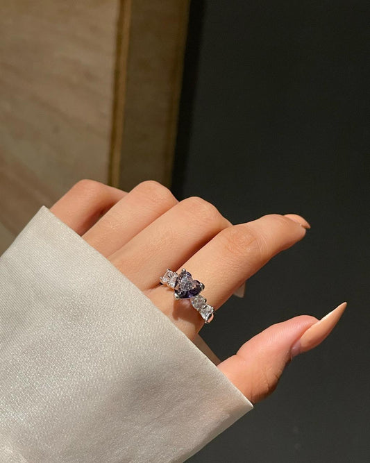 Purple Frozen Heart Ring 2.0
