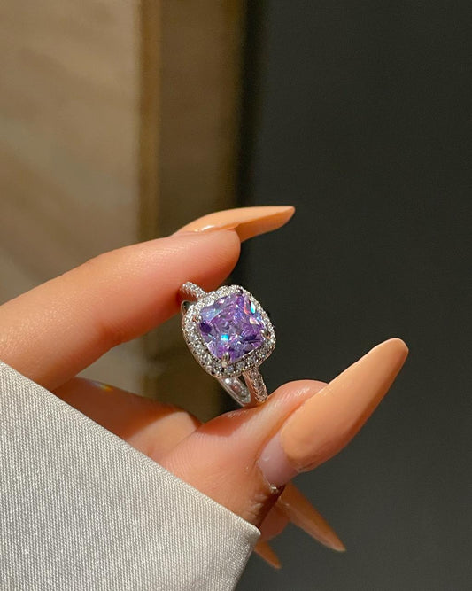 Charlotte Promise Ring - purple