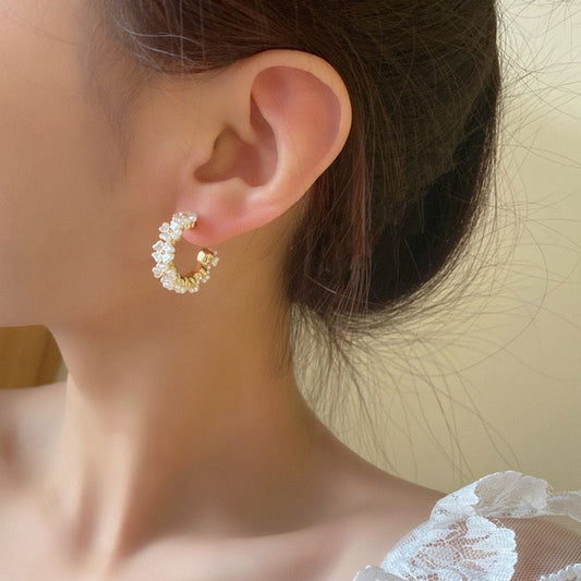 Dreamland Floral Hoop Earrings