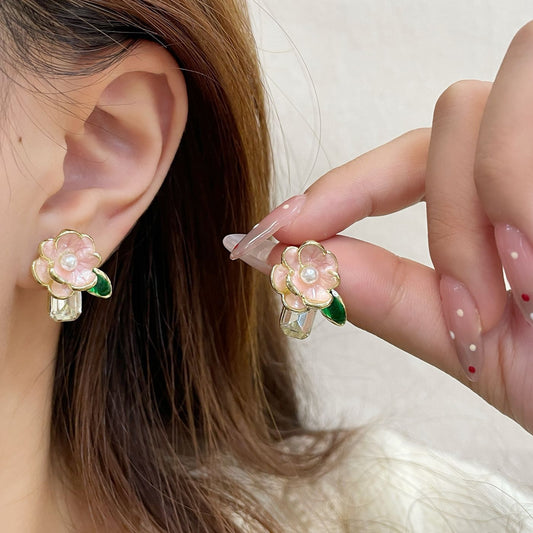 Dream Flower Earrings- pink