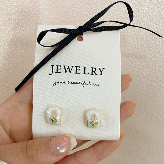 Cute Mini Tulip Earrings