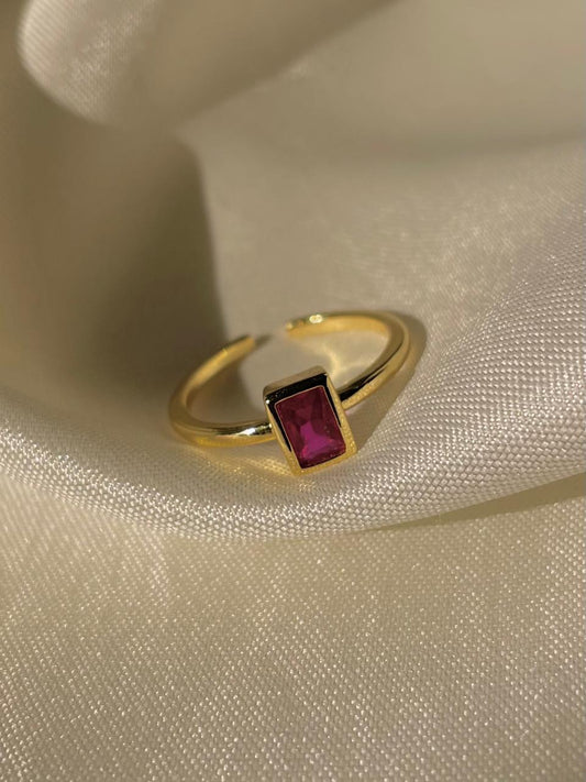 Modest Ring- deep pink