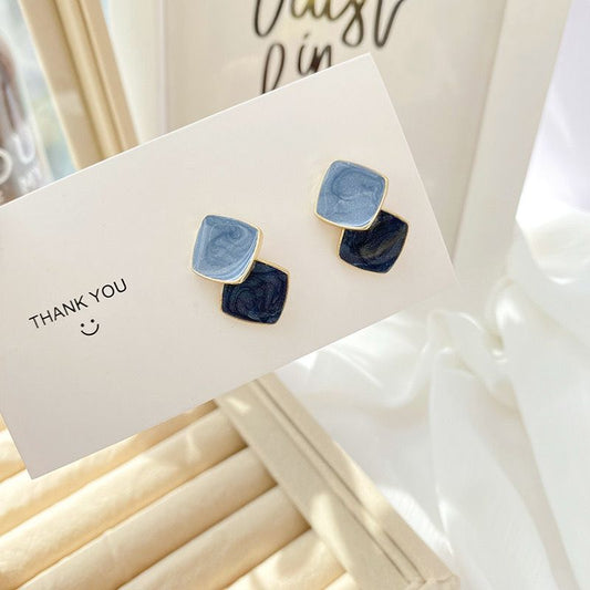 Blue on Blue Earrings